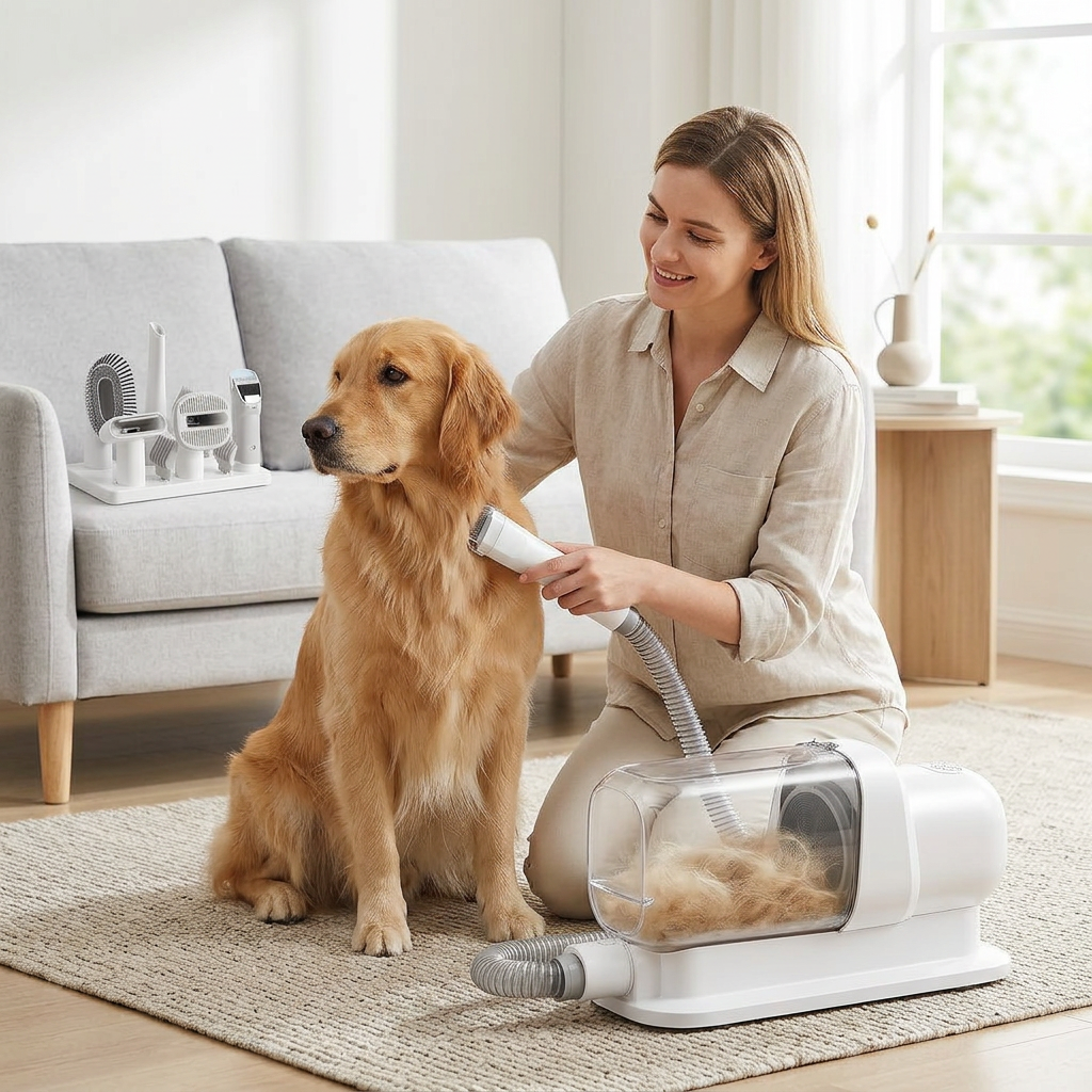 Kit Toilettage Aspirateur Chien