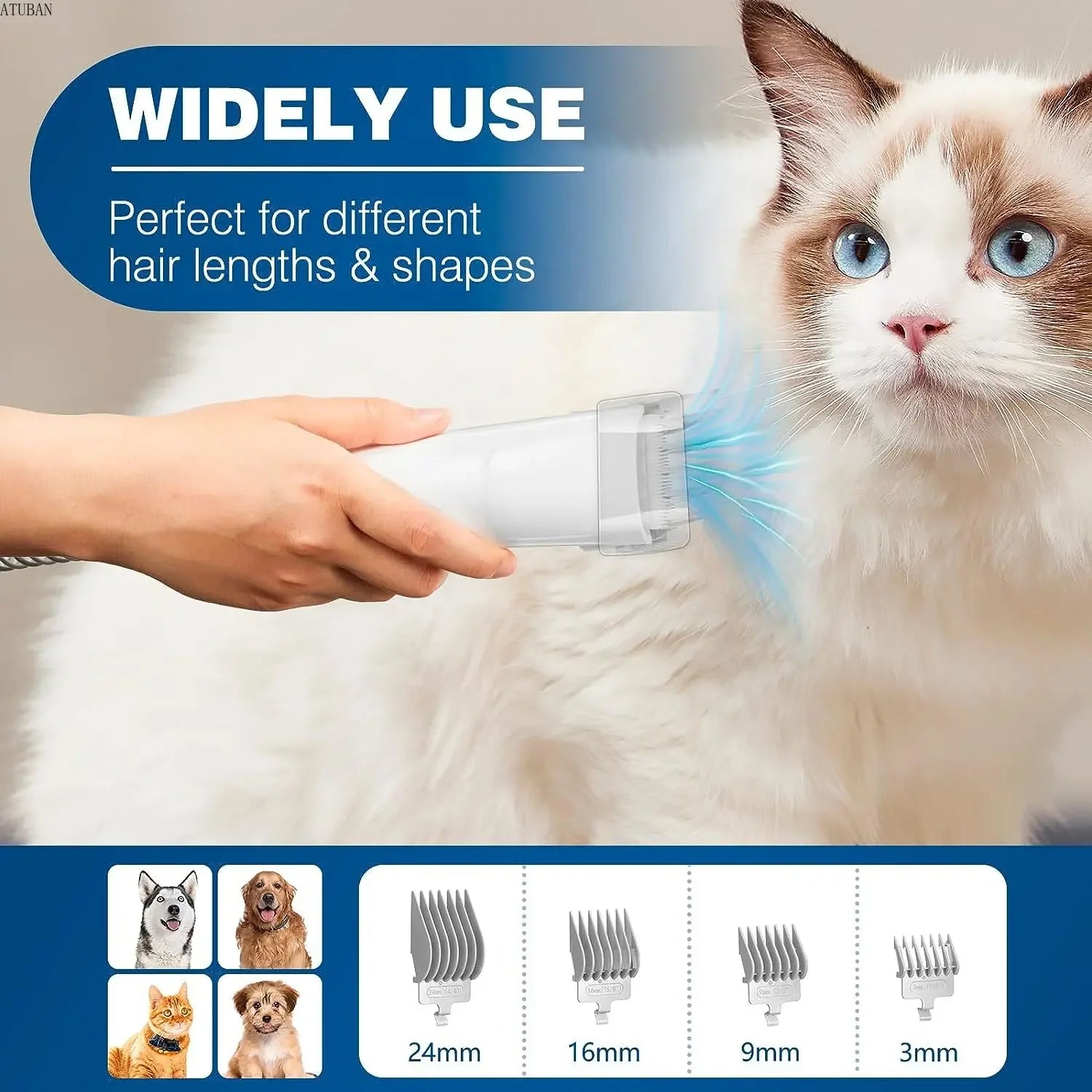 Kit Toilettage Aspirateur Chien